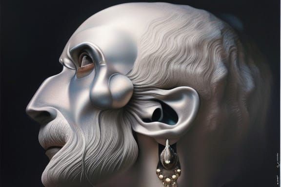 insane undead clown insane clown Old man / skull / eyes / bone / face