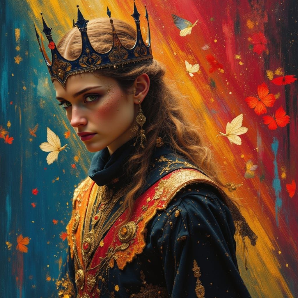 Angst Prince in Dreamlike Surrealist Portrait