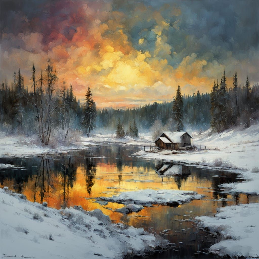 ethereal and mystical landscape