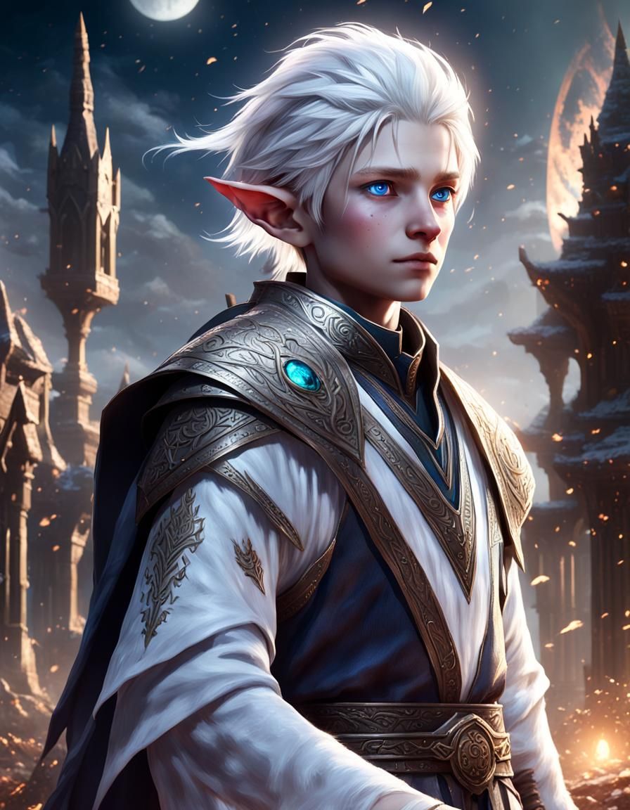 Moon Elf Child: Dark Fantasy Concept Art