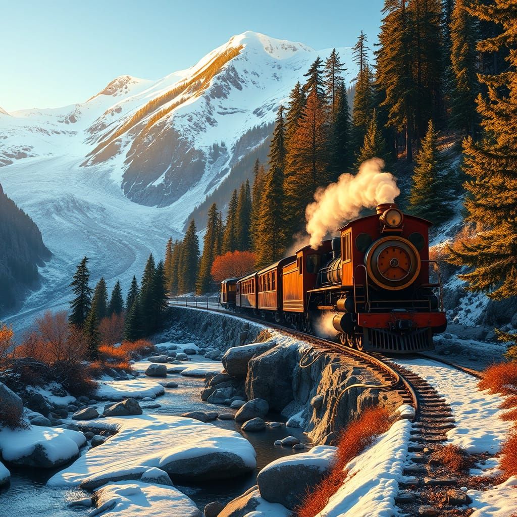 Mountain Serenity in Victorian Era