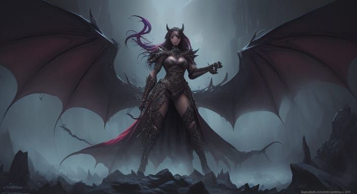 Sexy Female Warriors in Dark Fantasy Tavern Scene