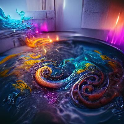 Magical Whirlpool of Colors and Lights