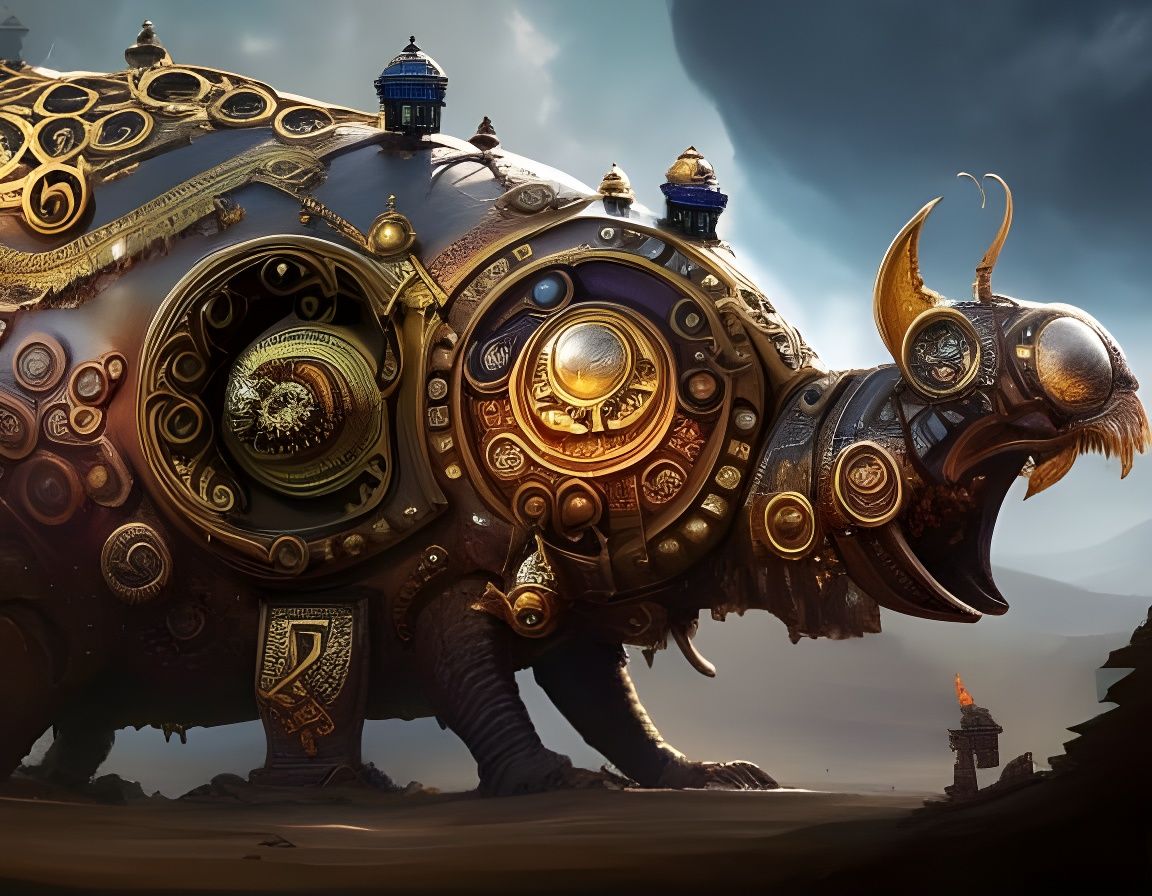 When A Steampunk Monster Screams, You Better Listen (Steampunk Monday, Work #9)