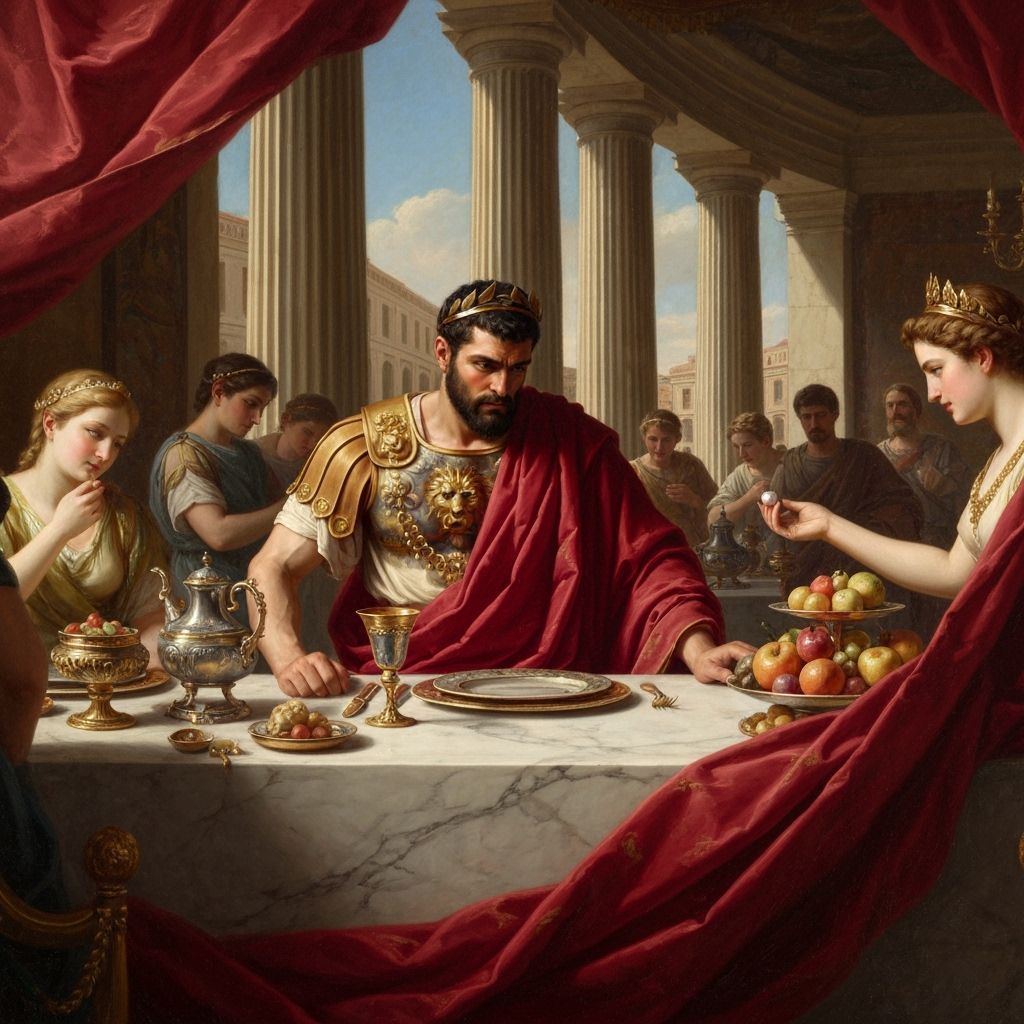 Caracalla at Banquet in Rococo Style