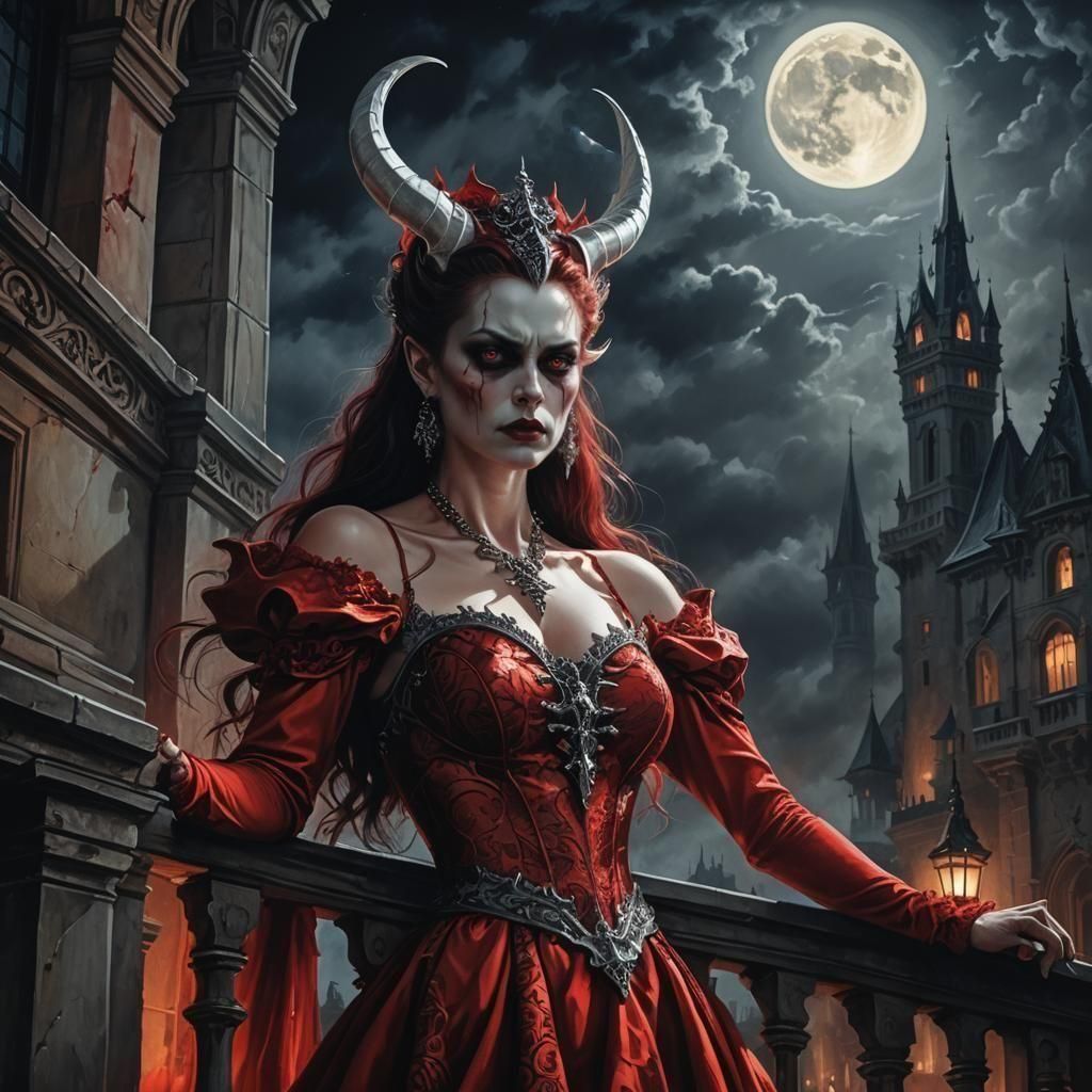 Beautiful demon queen of Wrath