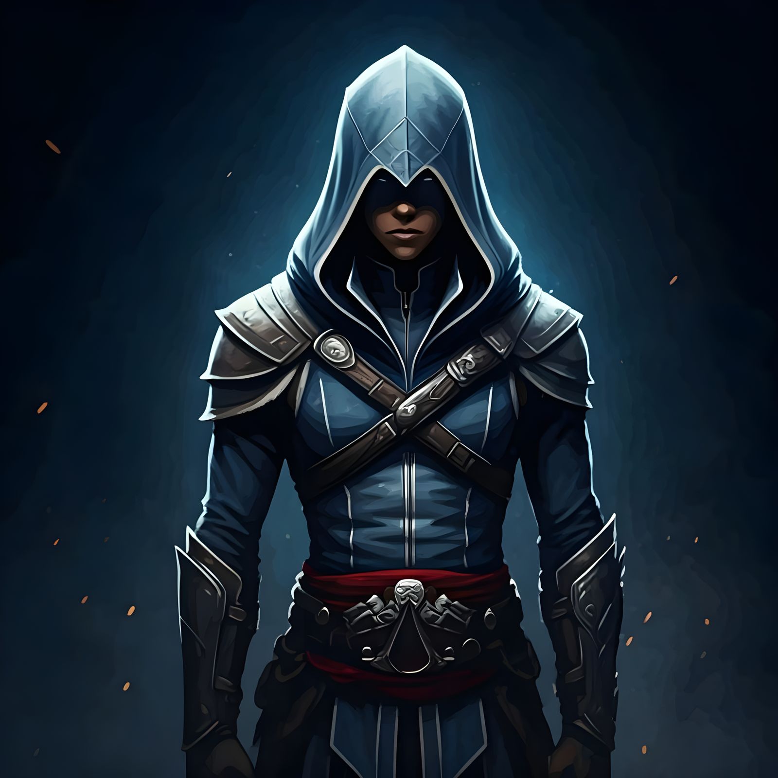 Korra in a Cyberpunk Assassin's Creed Aesthetic