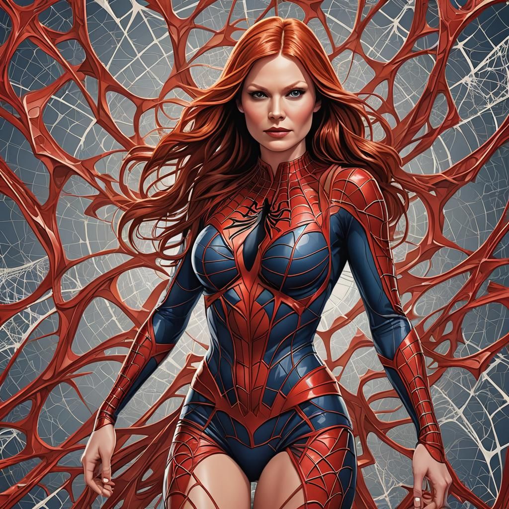 Mary Jane Watson as Spiderwoman in Spider-Theme