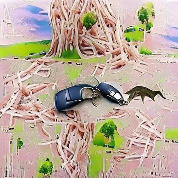 Cyberpunk Cityscape with Flying Cars