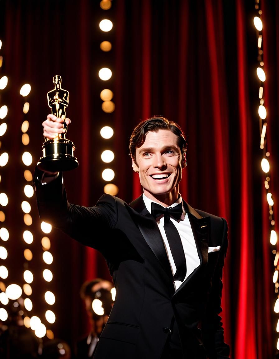 Cillian Murphy Oscar Win on Awards Stage