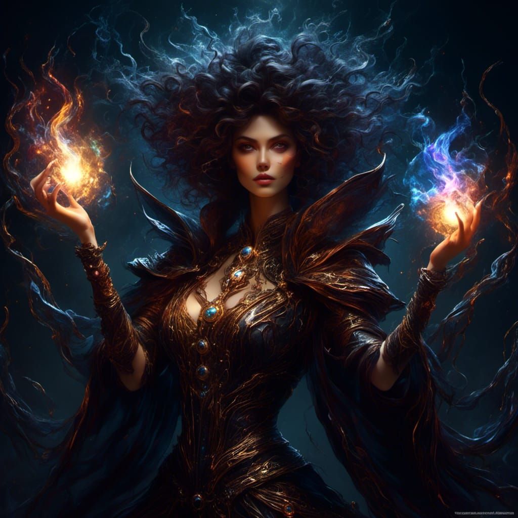 Sorceress of the moonlit night