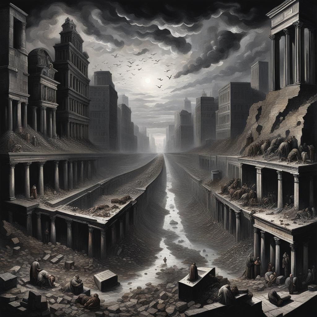 Dystopian Dreamscape of Division and Duality