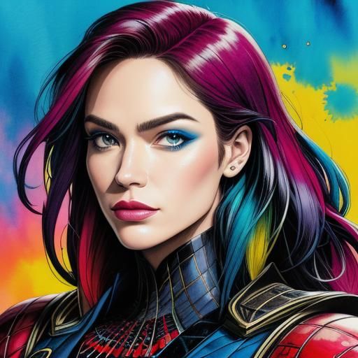 Stylish VIP Portrait in Comic Book Art Style