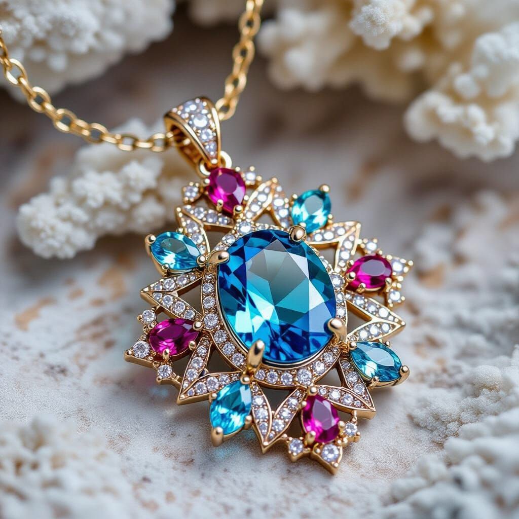 Glittering Enchanted Jewellery: A Sparkling AI Creation