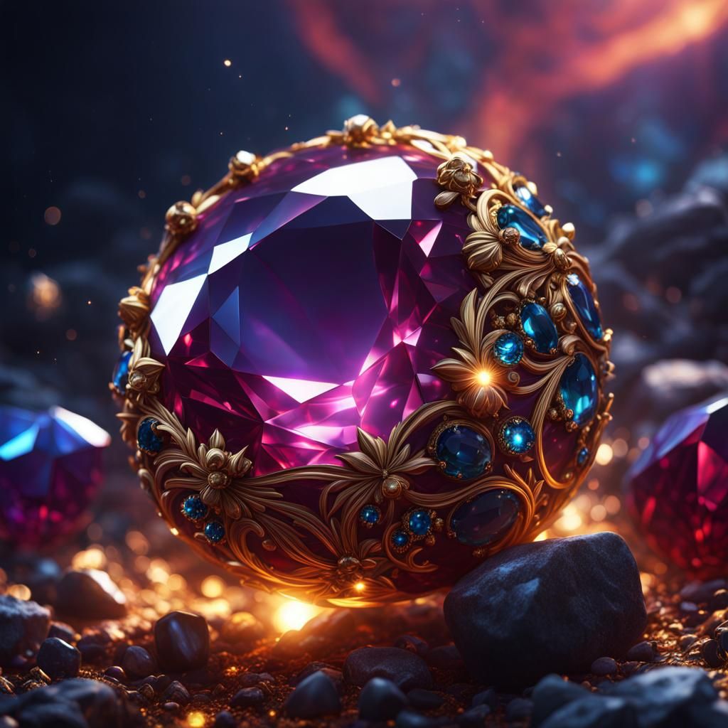 Glistering Gemstone Fantasy Concept Art