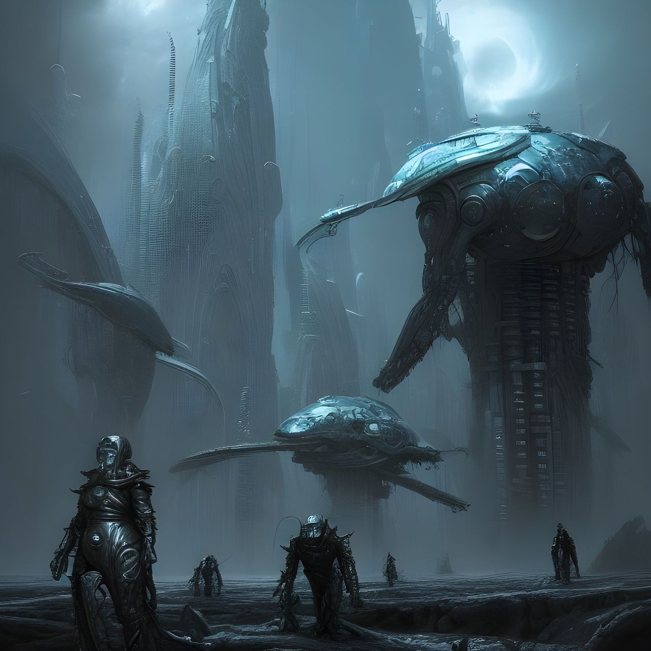 Futuristic AI Kingdom: An Epic Sci-Fi Concept