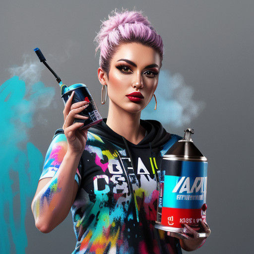 Charming Spray Paint Can in Industrial Chic Style