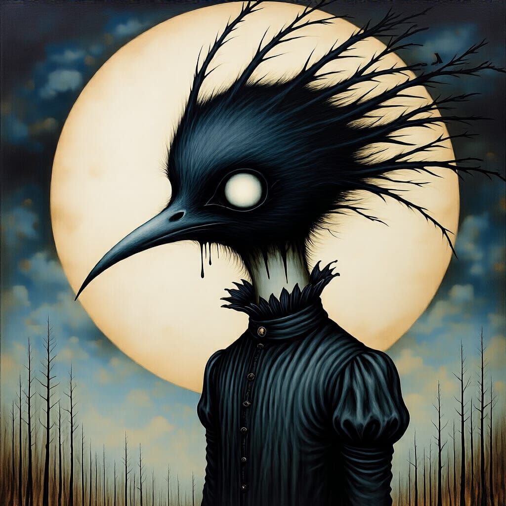 Dark Fantasy Landscape in Esao Andrews Style