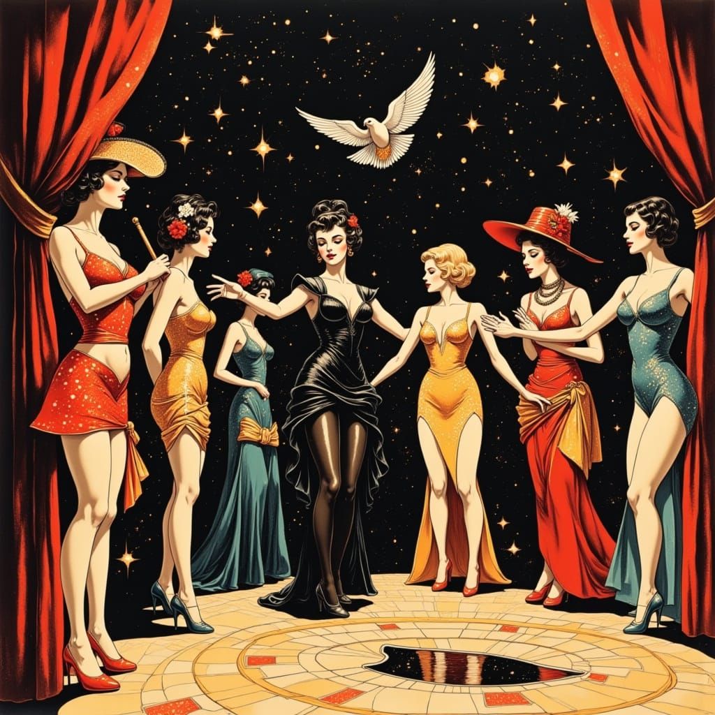 Groovy Gogo Girls Perform Black Magic in Vibrant 1960s Pop-A...