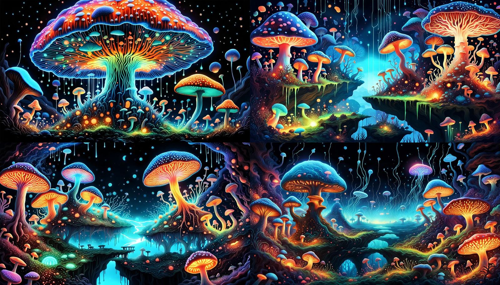 Psychedelic Data Explosion: Fluorescent Bioluminescent Matri...