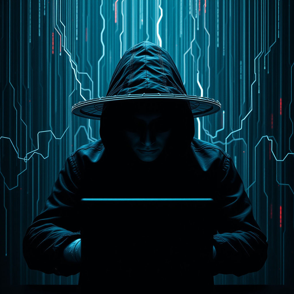 Hacker in Deep Web with UFO