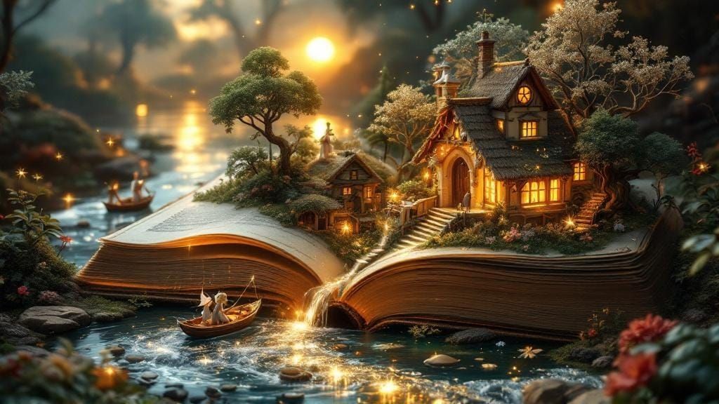 Miniature World Hidden in Ancient Book