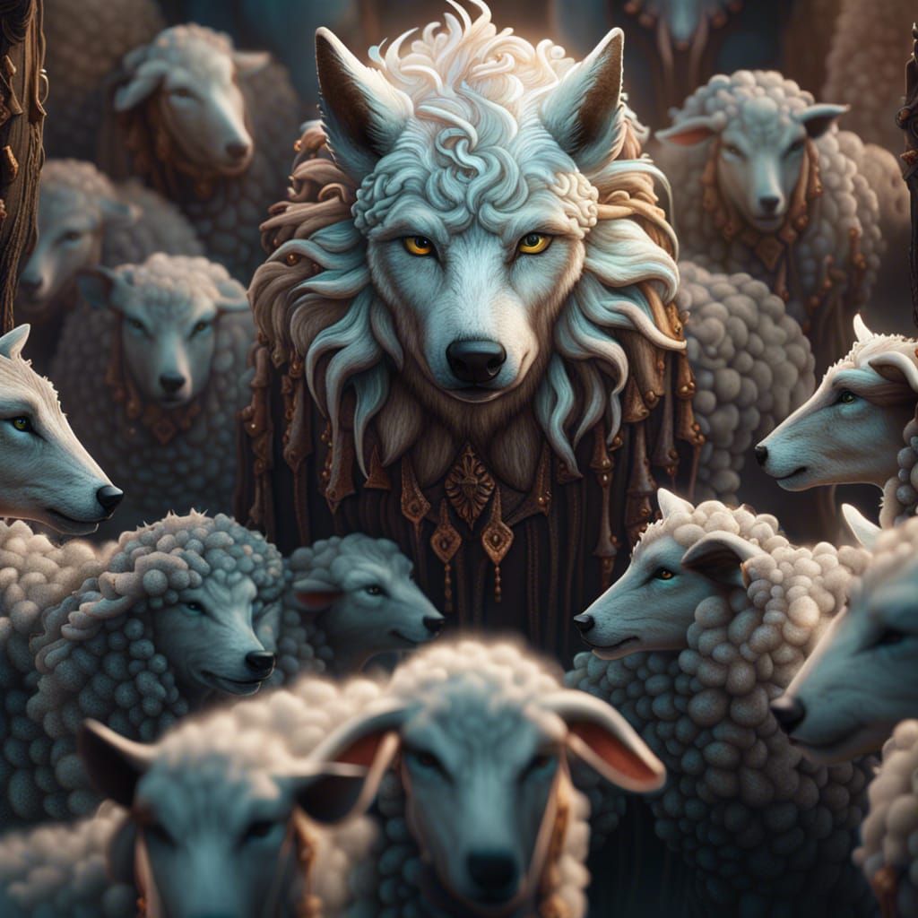 Wolf in Sheep's Clothing: Detailed Matte Painting