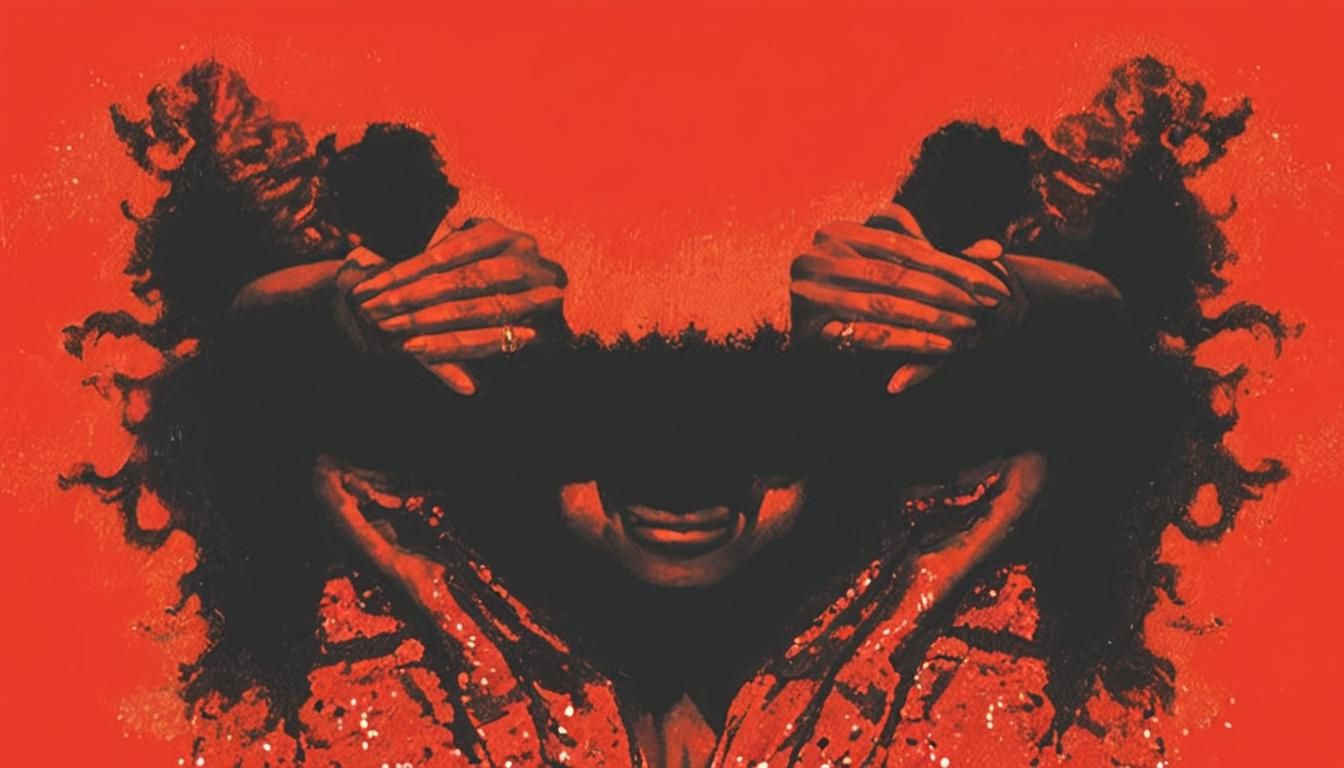 Soulful Motown Singer Portrait in Vibrant Style