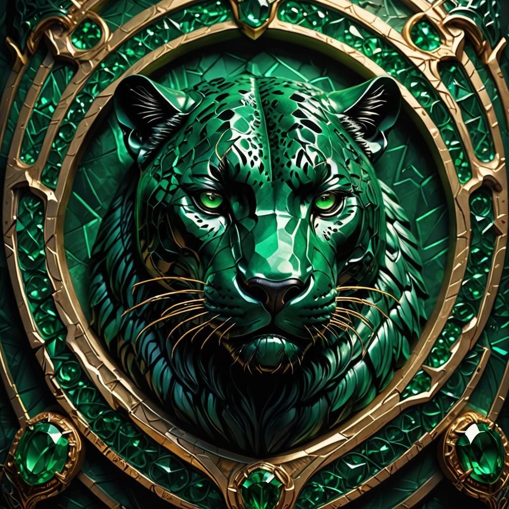 Emerald Panther Concept Art in 8K