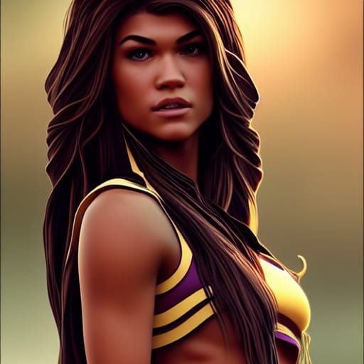 Pocahontas Portrait in Artgerm Style, Digital Painting