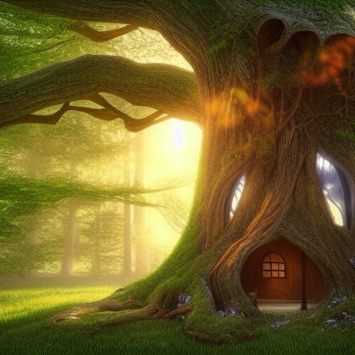 Enchanted Fairy Tree Home in White Oak