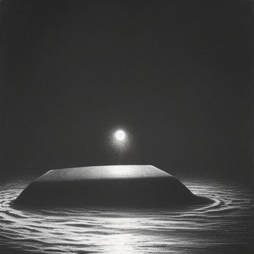 Gothic Coffin: Arm Reaching from Dark Waters