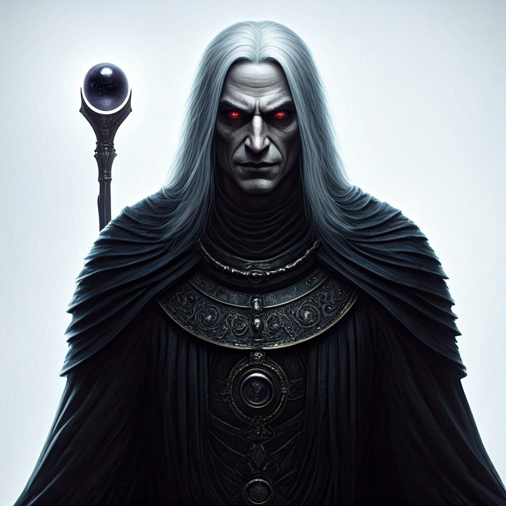 Eldritch Horror Demon in Dark Ancient Attire