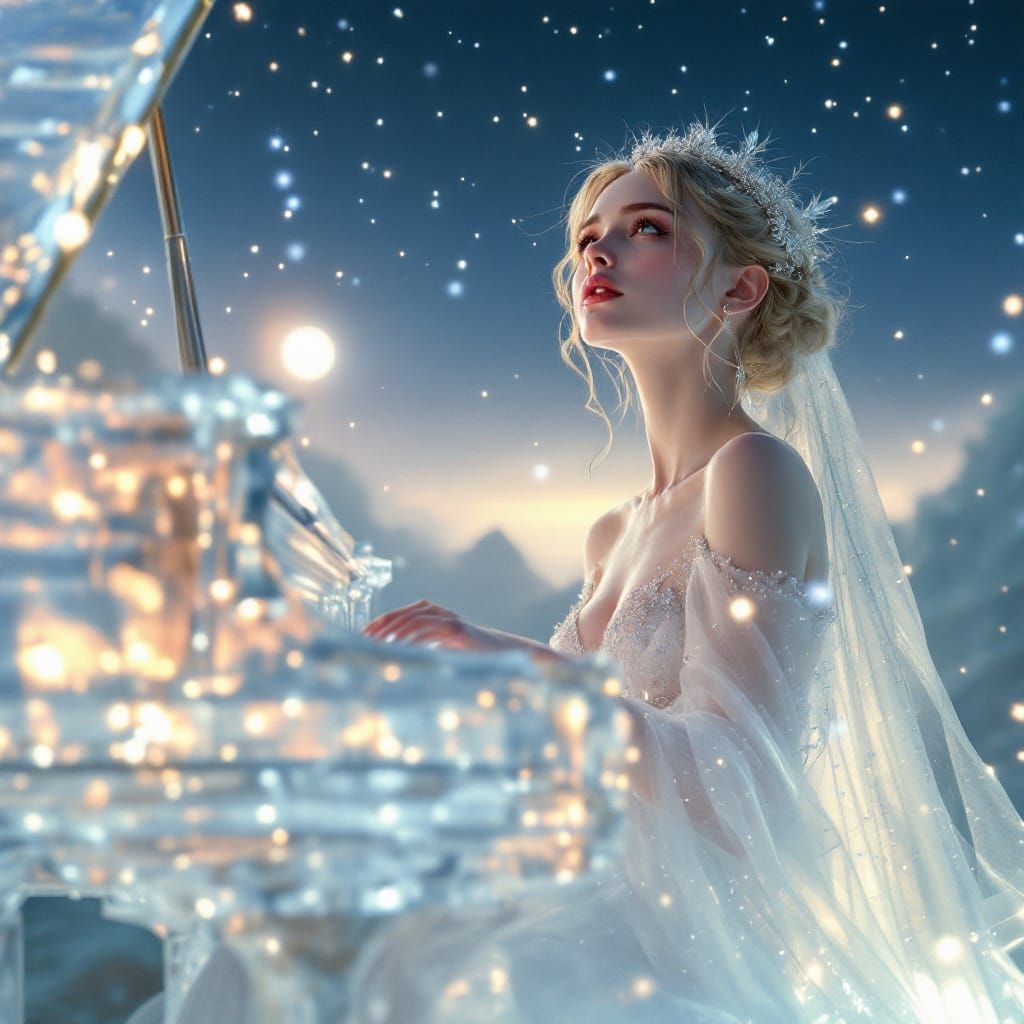 Enchanted Moonlit Concert in Ethereal Beauty