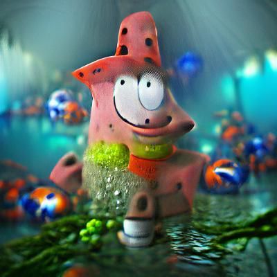 Hyperrealistic Patrick Star Underwater in CryEngine