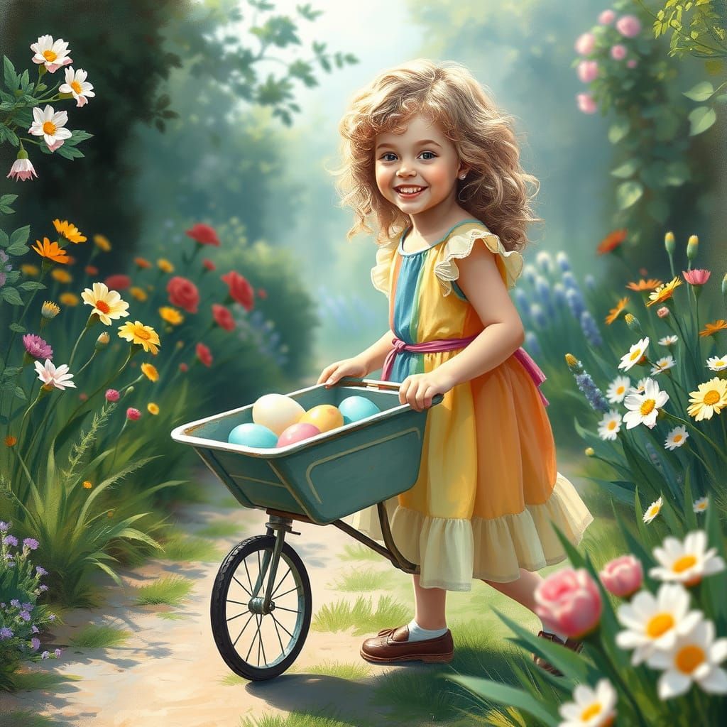 Surreal Pastel Paradise in Impressionist Style