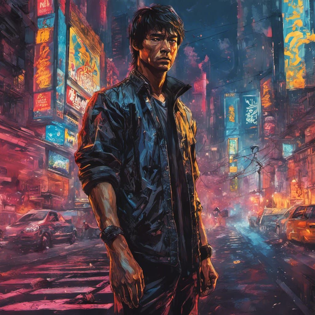 bruce lee arriving in the streets of the planet OBIRON part 3