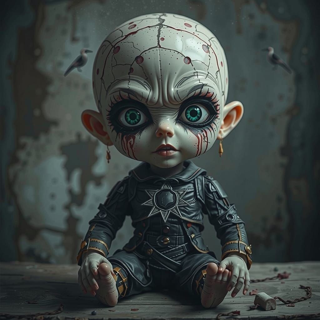 Mystical Realm in a Futuristic Style