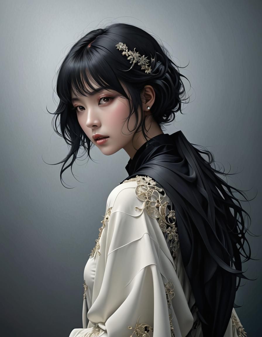 Abstract Fractal Expressionism Design