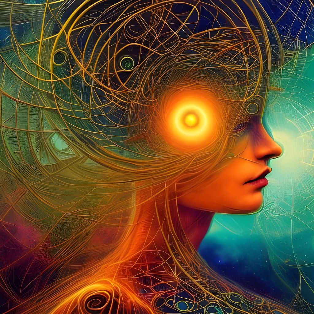 Cosmic Layers: A Vibrant Fantasy Art Concept