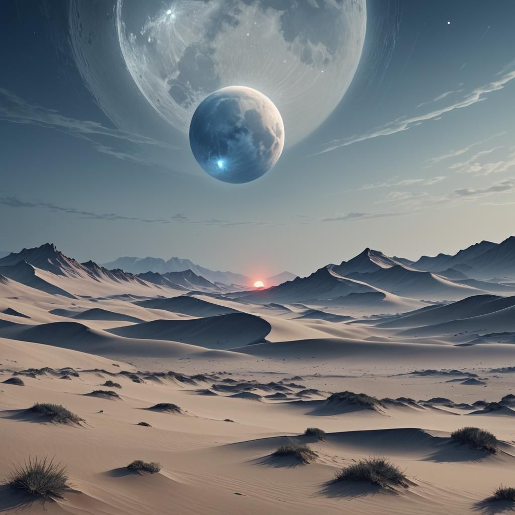 Blood Moon Cover Art: Detailed Matte Painting