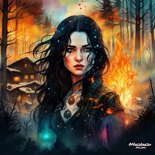 Yennefer Portrait Art