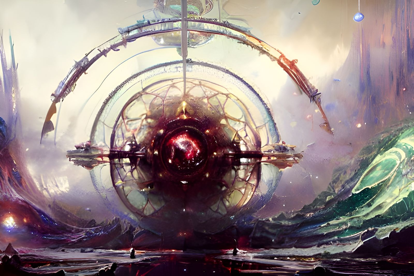 Geometric Planetary Carousel in a Bubbly Wonderland