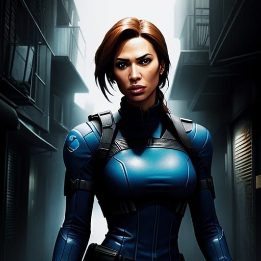 Leona Lewis as Jill Valentine in Comic Style