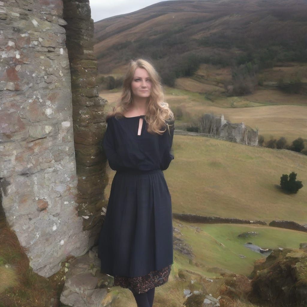 Vibrant Highland Landscape in Scotland