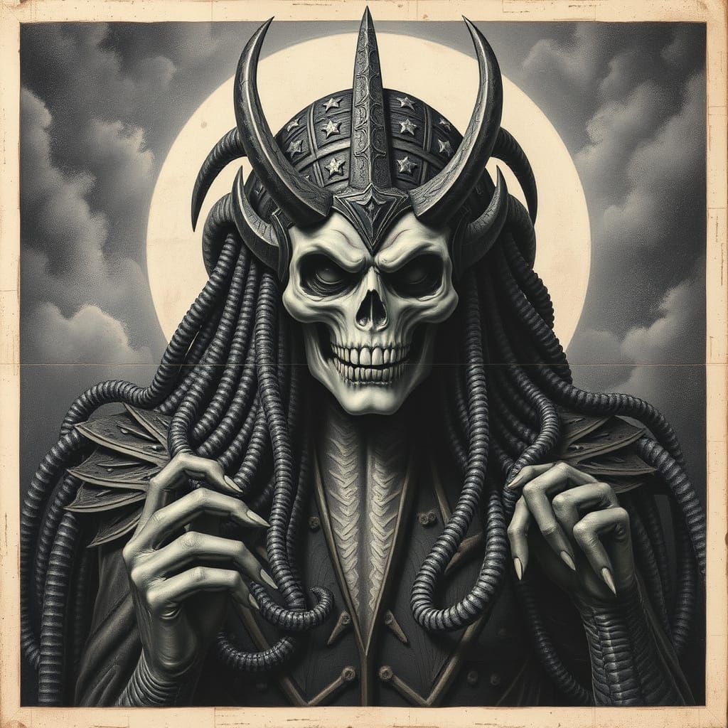 Surreal Miss America Sculpture in Industrial Style