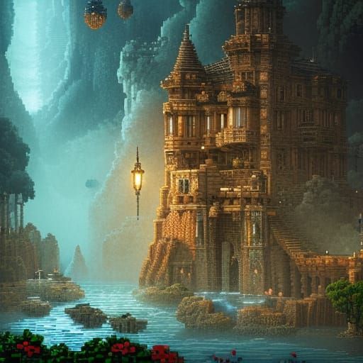 Epic Pixel Art Scene