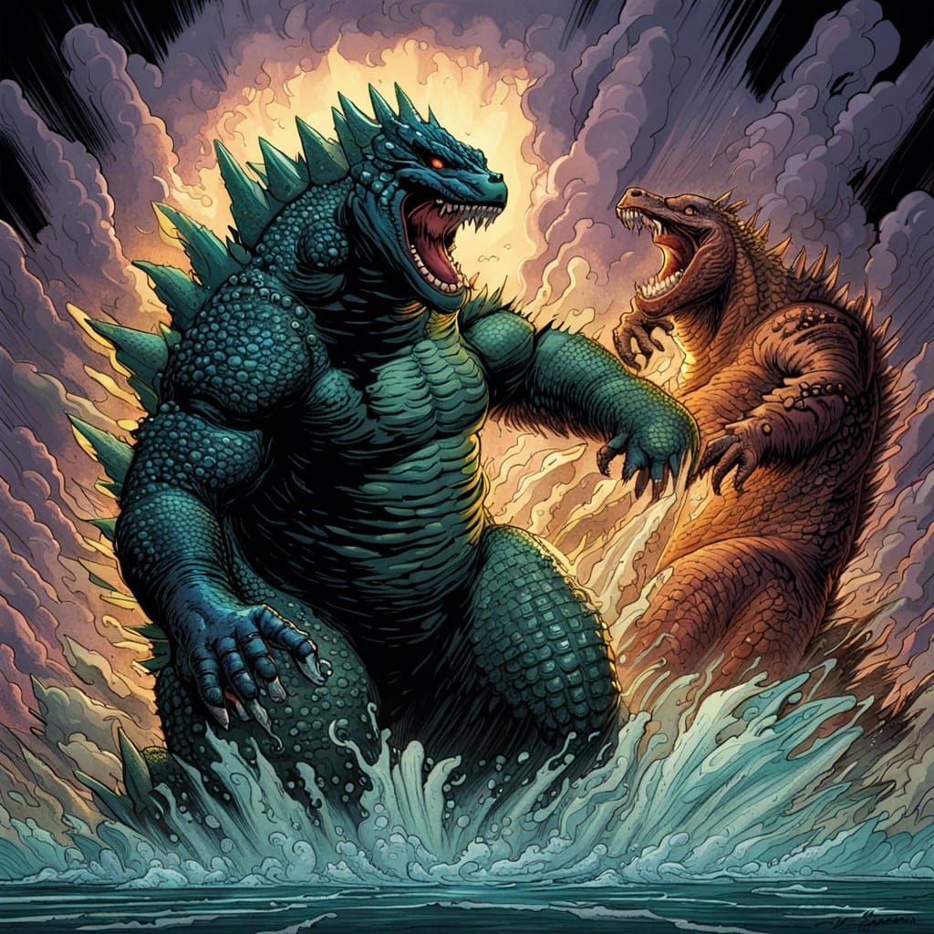 Godzilla Versus Zilla: Comic Book Clash