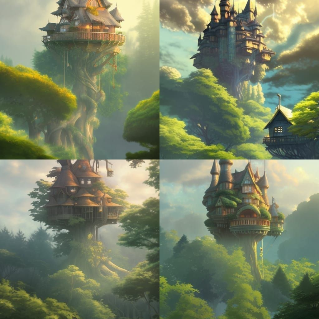 The castle treehouse