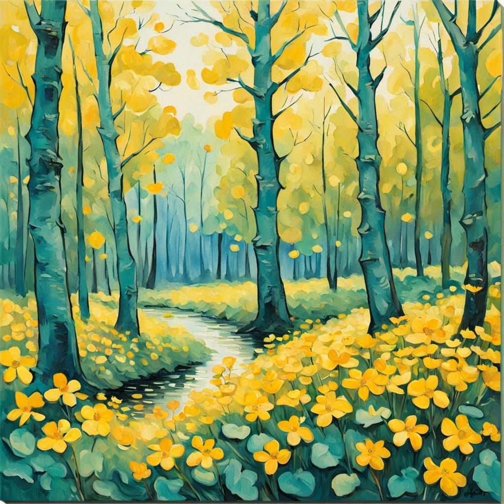 Spring woods.